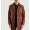 Classmith Brown Leather Coat