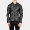 Armand Black Leather Biker Jacket