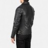 Armand Black Leather Biker Jacket