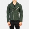 Armand Green Suede Biker Jacket