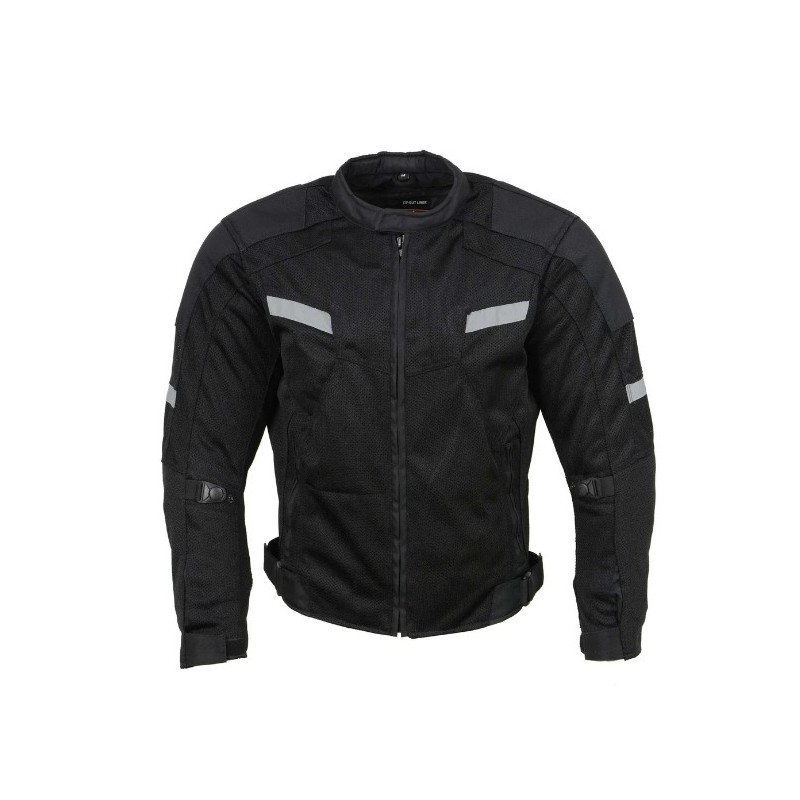 Milwaukee Leather MPM1792 Men's Black Armored Mesh Racing Jacket