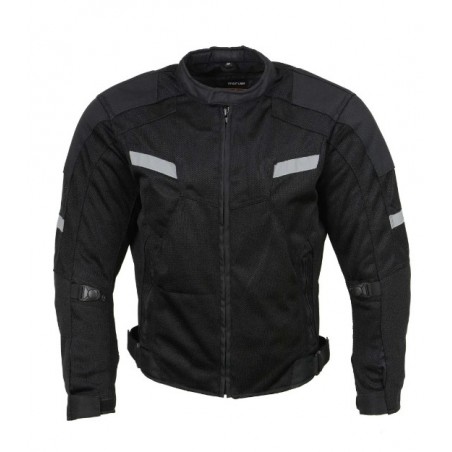 Milwaukee Leather MPM1792 Men's Black Armored Mesh Racing Jacket