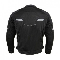 Milwaukee Leather MPM1792 Men's Black Armored Mesh Racing Jacket