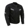 Milwaukee Leather MPM1792 Men's Black Armored Mesh Racing Jacket