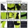 Men's Neon Green Textile Motorcycle Jacket with X-Armor Protection