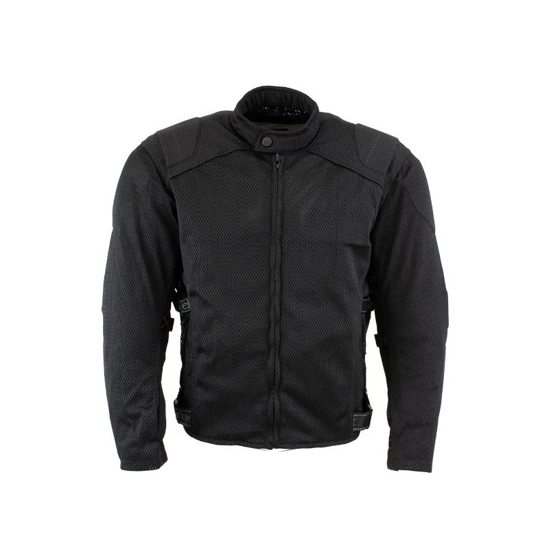 Men’s Caliber Black Mesh Motorcycle Jacket with X-Armor Protection