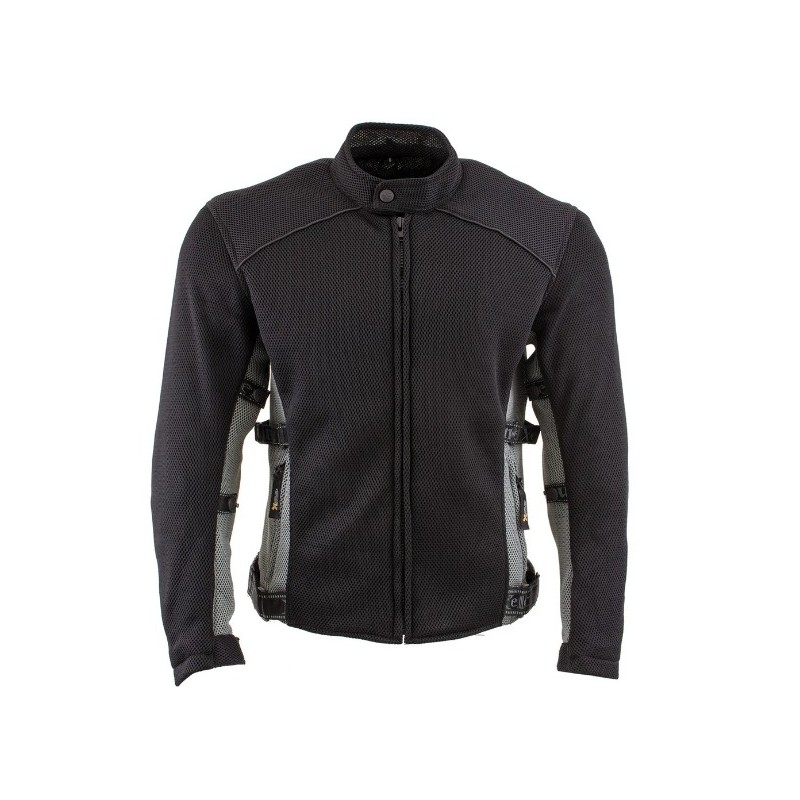 Men's 'Phantom Rider' Black Advanced Mesh Sports Motorcycle Jacket