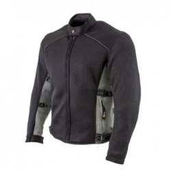 Men's 'Phantom Rider' Black Advanced Mesh Sports Motorcycle Jacket