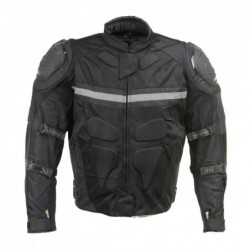 Men's ‘Roll Out’ Black Tri-Tex Motorcycle Jacket with X-Armor Protection