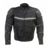 Men's ‘Roll Out’ Black Tri-Tex Motorcycle Jacket with X-Armor Protection