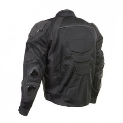 Men's ‘Roll Out’ Black Tri-Tex Motorcycle Jacket with X-Armor Protection