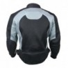 Men's 'Guardian' Black and Silver Mesh Jacket with X-Armor Protection