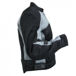 Men's 'Guardian' Black and Silver Mesh Jacket with X-Armor Protection