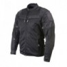 Men's 'Shadow' All Season Black Tri-Tex and Mesh Motorcycle Rider Jacket with X-Armor Protection