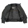 Men’s SH2177 Black Leather and Textile Vented Racer Jacket