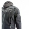 Men’s 'Vengeance' Black Armored Textile Motorcycle Jacket with Skull Embroidery