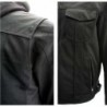 Men’s 'Requiem' Black Mesh Jacket with X-Armor Protection and Removable Hoodie