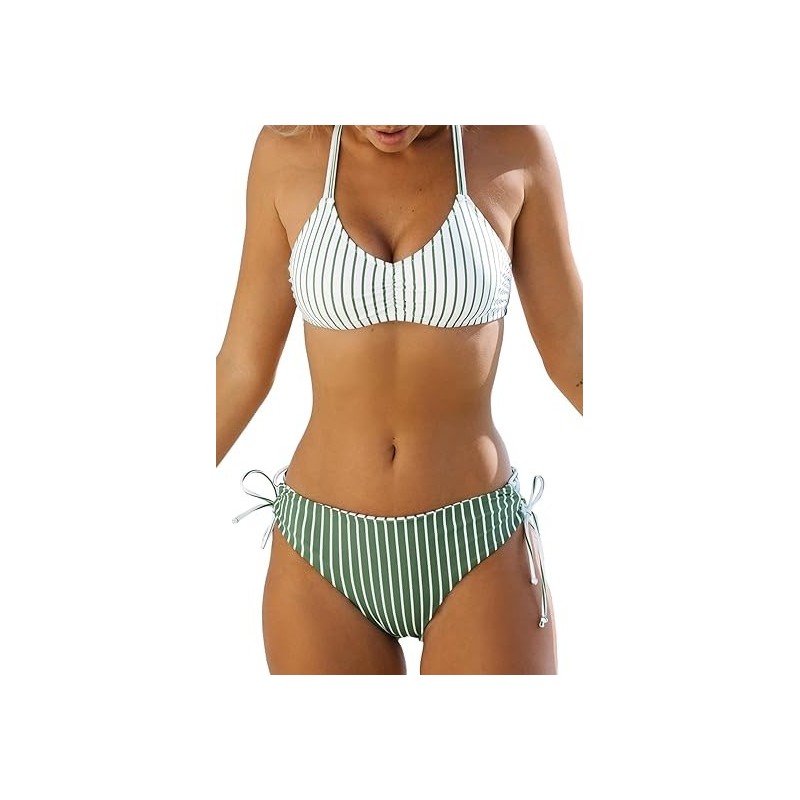 Women's 2 Piece Bikini Set Back Braided Straps