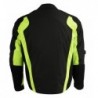 Men's Hi Vis Racer Nylon Motorcycle Jacket