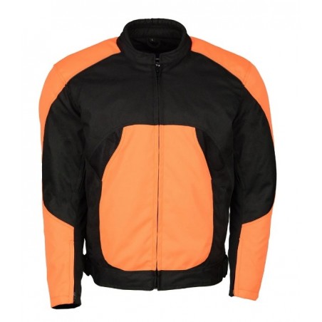 Mens Nylon Racer Jacket with Reflective Piping