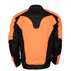 Mens Nylon Racer Jacket with Reflective Piping