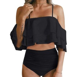 Women Two Piece High Waisted Bikini Set Swimsuit