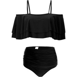 Women Two Piece High Waisted Bikini Set Swimsuit