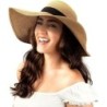 Sun Hat with Wide Brim—Foldable Straw Beach Hat UPF 50