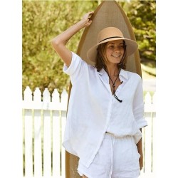 Womens Wide Brim Sun Hat with Wind Lanyard UPF Summer Straw