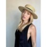 Star Deor Boater Straw Sun Hat Beach Fine Braid UPF50+