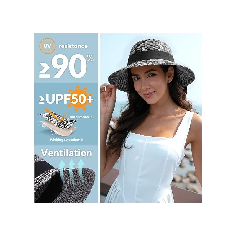 Women UPF 50+ Lightweight Foldable Beach Sun Hat