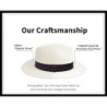 Star Sun Straw Fedora Beach Hat Fine Braid UPF50+ for Unisex