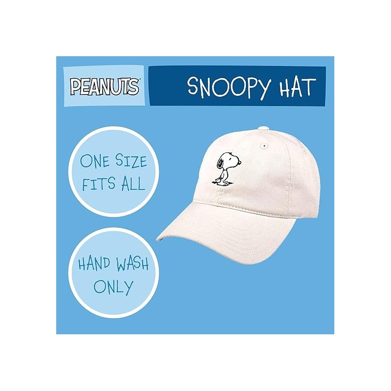 Concept One Peanuts Snoopy Dad Hat, Adult Baseball Cap with Curved Brim