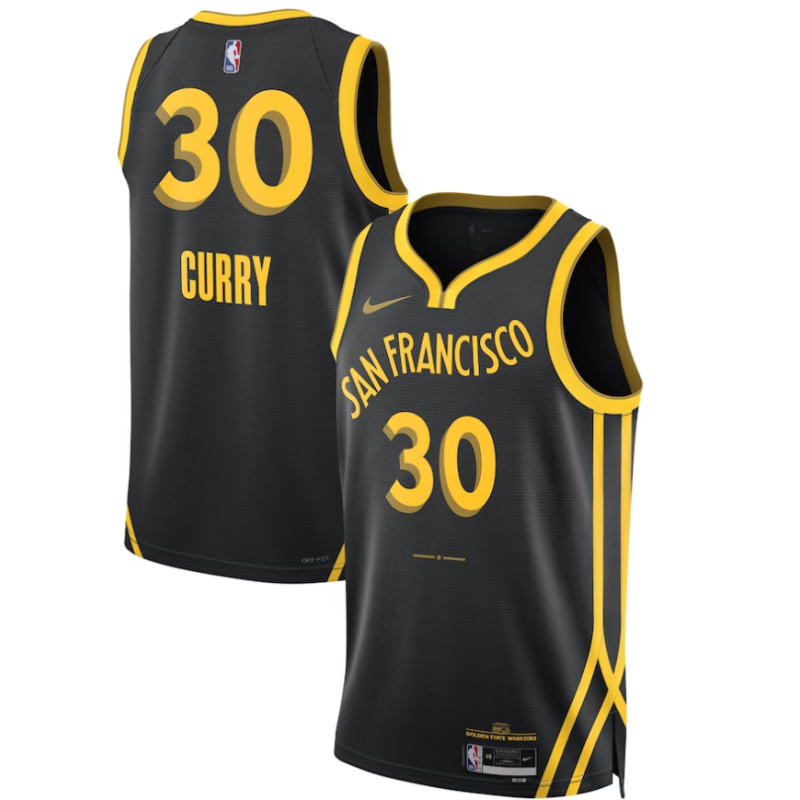 Golden State Warriors Stephen Curry Nike Black 2023/24 Swingman Jersey