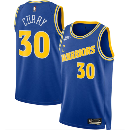 Men's Golden State Warriors Stephen Curry Nike Blue Swingman Jersey