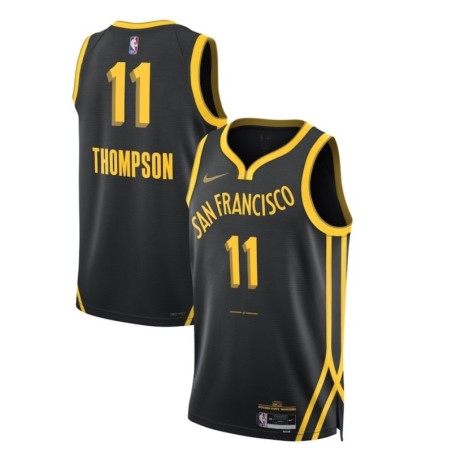 Unisex Golden State Warriors Klay Thompson Nike Black 2023/24 Swingman Jersey - City Edition