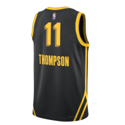 Unisex Golden State Warriors Klay Thompson Nike Black 2023/24 Swingman Jersey - City Edition