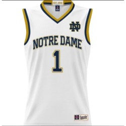 White Notre Dame Fighting Irish Lightweight Basketball Jersey