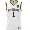 White Notre Dame Fighting Irish Lightweight Basketball Jersey