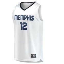 Memphis Grizzlies Ja Morant White Fast Break Replica Player Jersey