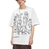 Cartoon Printed Womens Oversized Vintage Tees Men Unisex  Shirts