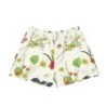 Women's Premium Floral Shorts- White In Stock Size M