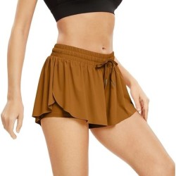 Flowy Athletic Shorts for Women Gym Yoga Workout Running Skort